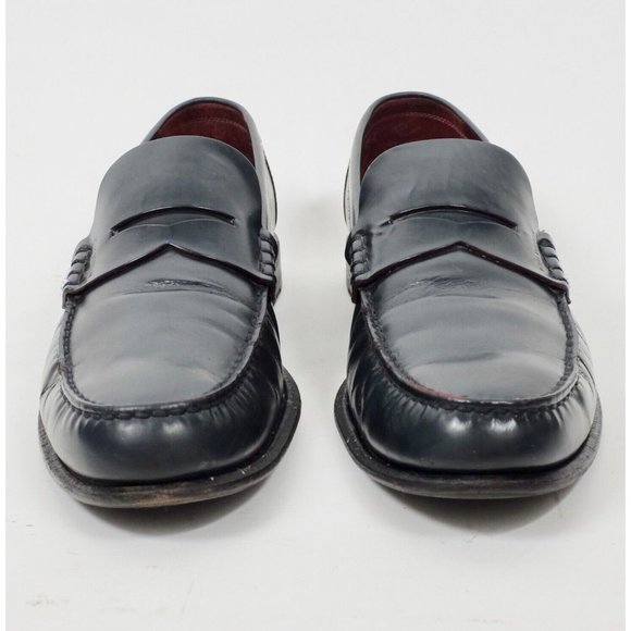 Louis Vuitton 8.5 / US 9.5 navy leather shoes loafers - Picture 4 of 9